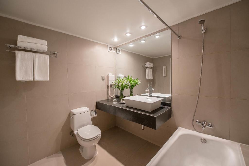 Koupelna v ubytování Hotel RP