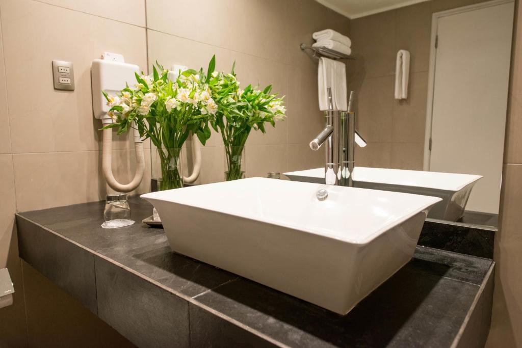 Koupelna v ubytování Hotel RP