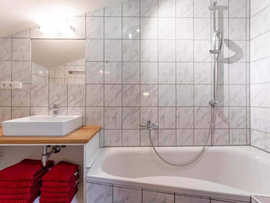 Kúpeľňa v ubytovaní Haus Juen II