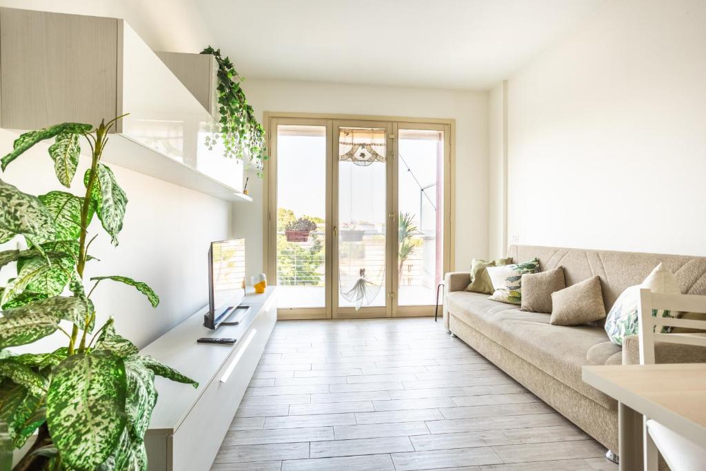 Χώρος καθιστικού στο Urban Retreat -private parking+terrace