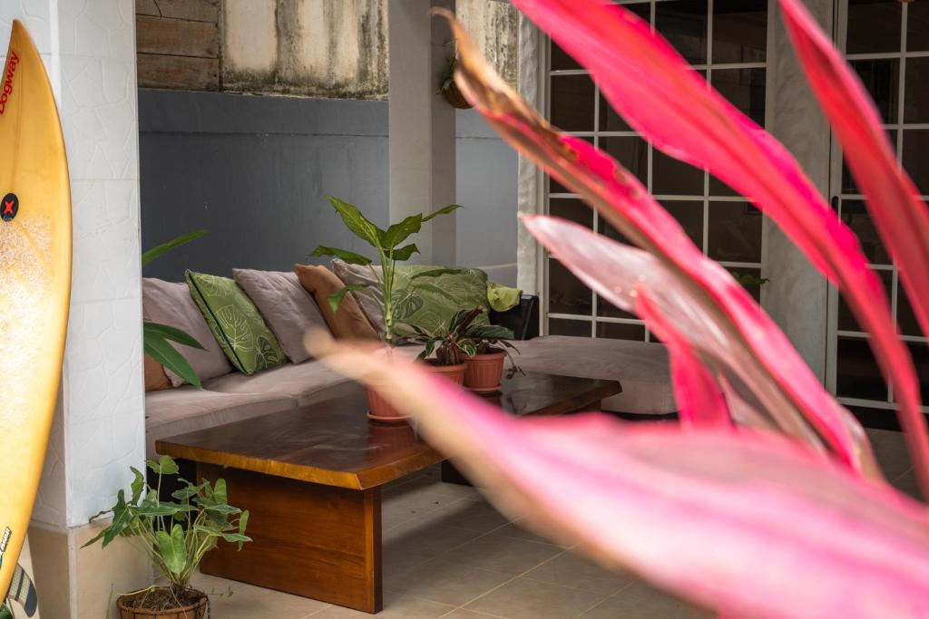 Posezení v ubytování Mai Ke Kai Surf House