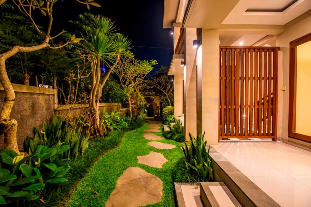 Zahrada ubytování Lili Cottage Ubud
