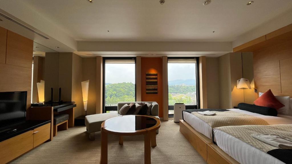 TV a/nebo společenská místnost v ubytování KOKO HOTEL Premier Kanazawa Korinbo