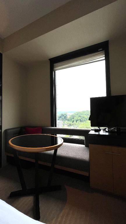 TV a/nebo společenská místnost v ubytování KOKO HOTEL Premier Kanazawa Korinbo