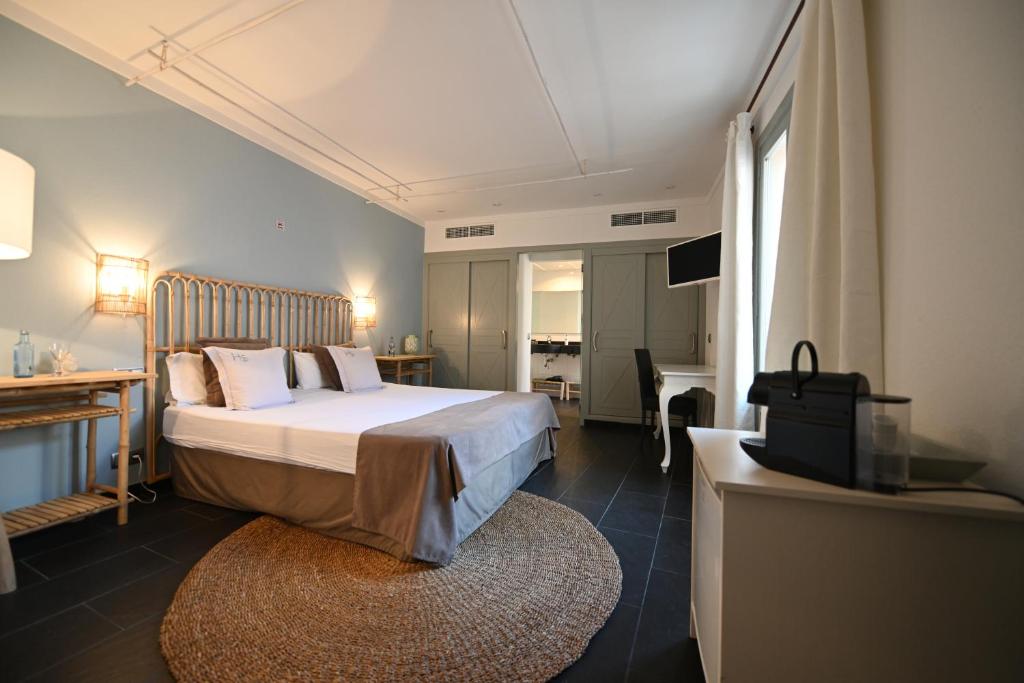 Ένα ή περισσότερα κρεβάτια σε δωμάτιο στο Stadthotel Santanyi