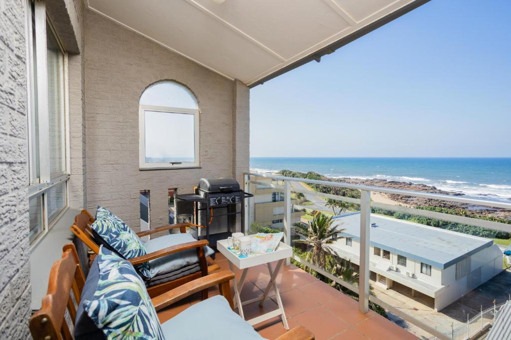 a balcony with a view of the ocean at Breathtaking views from Sue Casa 11 in Margate