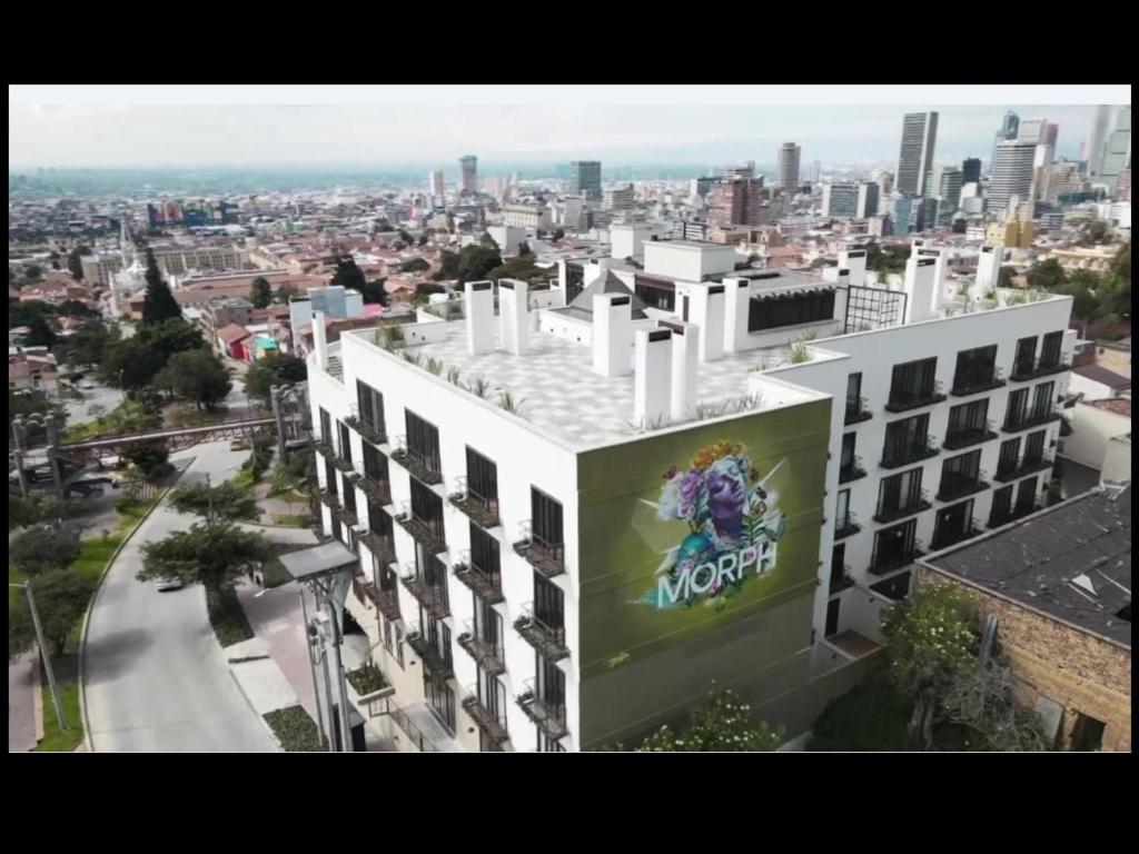 Nespecifikovaný výhled na destinaci Bogotá nebo výhled na město při pohledu z bed and breakfast