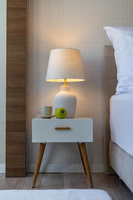 Posteľ alebo postele v izbe v ubytovaní Apartament 24 AbsyntApart Rynek Wrocław