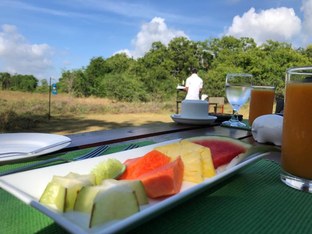 Jídlo v luxury tent nebo okolí