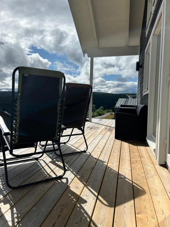 Balkón nebo terasa v ubytování Tärnaby UpHill