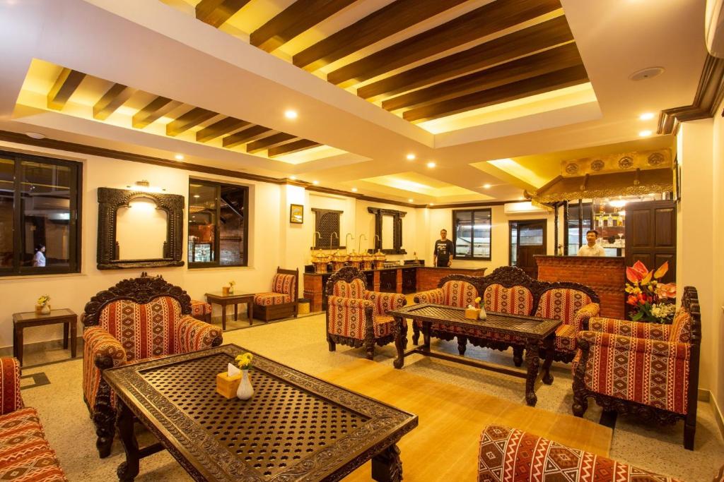 Posezení v ubytování Pashupati Boutique Hotel & Spa