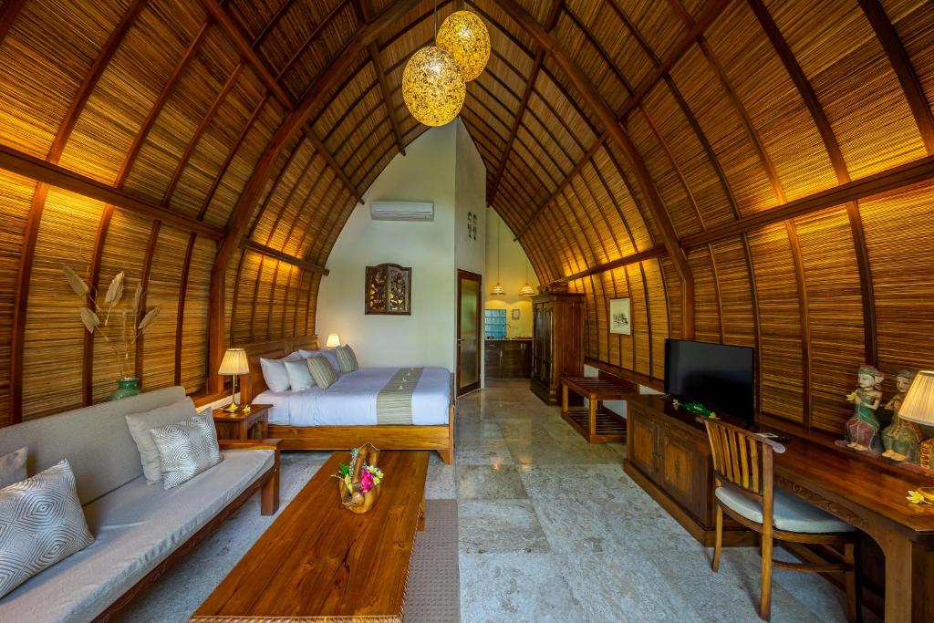TV a/nebo společenská místnost v ubytování Klumpu Bali Resort