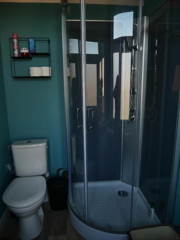 Koupelna v ubytování Chambre Fischbach