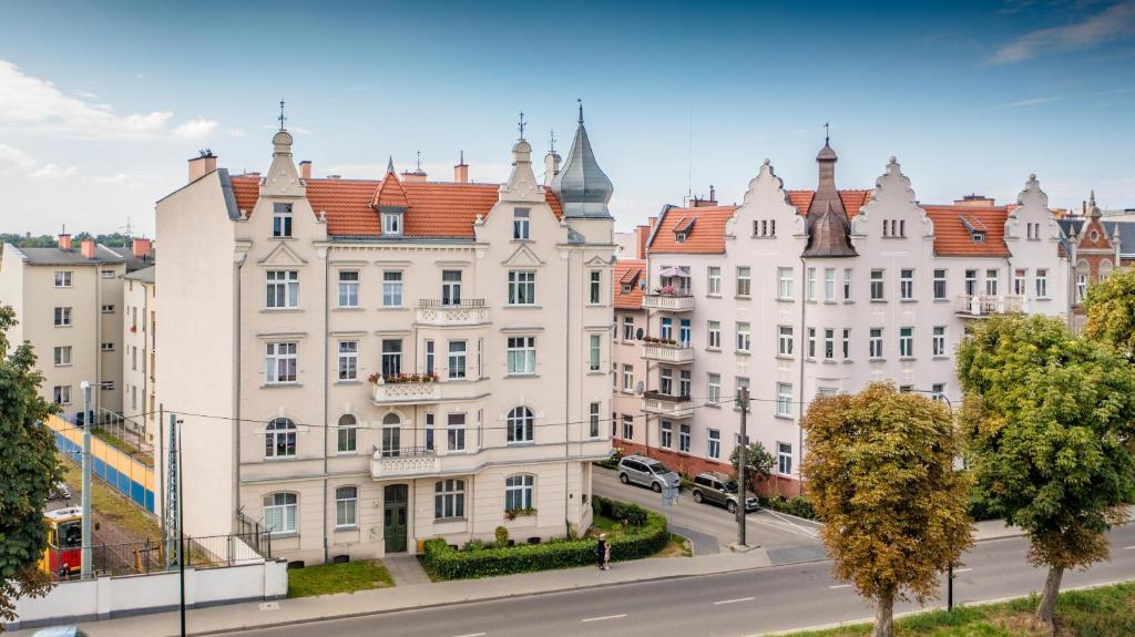 Budynek, w którym mieści się apartament