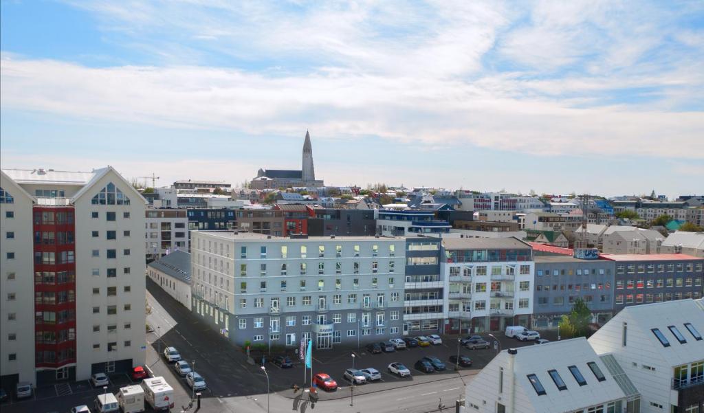 Nespecifikovaný výhled na destinaci Reykjavík nebo výhled na město při pohledu z hotelu