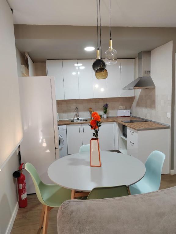 Kuchyň nebo kuchyňský kout v ubytování Urbanlux Recinto Ferial