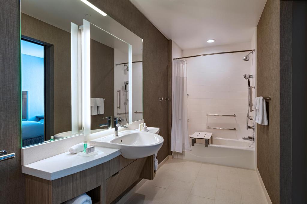 Koupelna v ubytování SpringHill Suites by Marriott Dallas Richardson/University Area