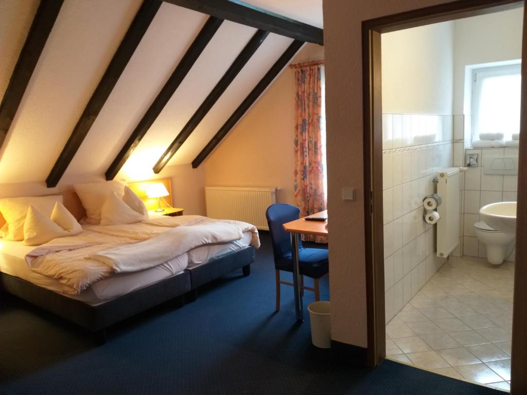 Koupelna v ubytování Hotel Klinger