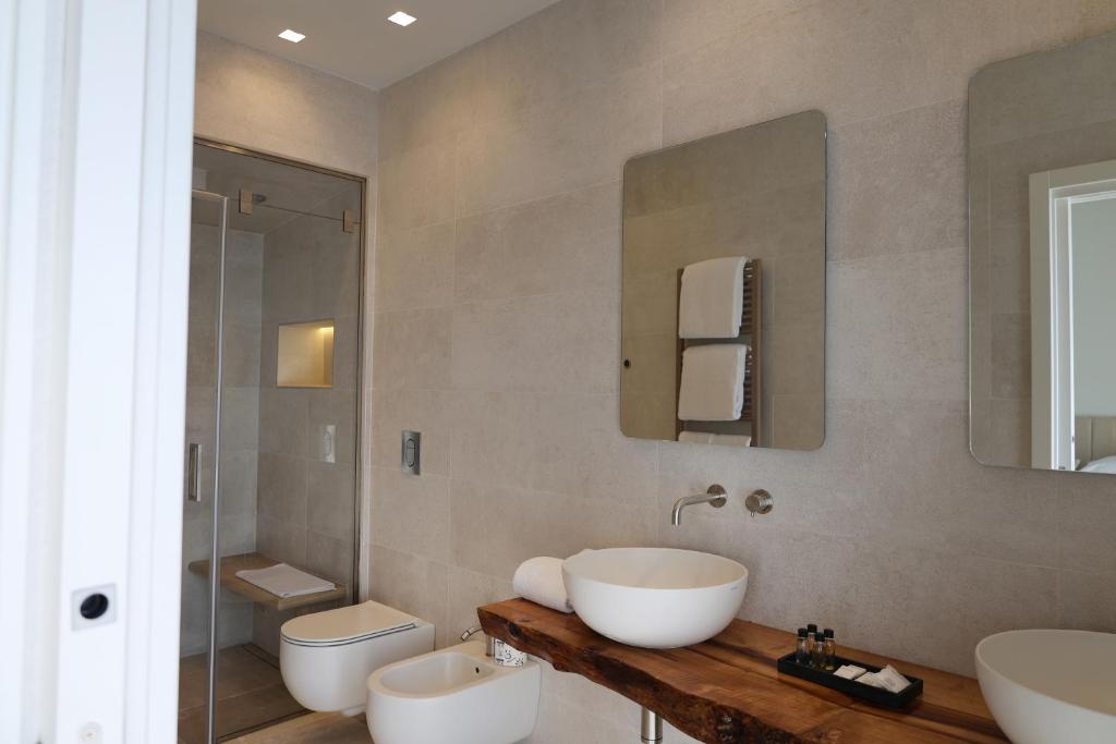 Koupelna v ubytování Suites Dimora Garibaldi