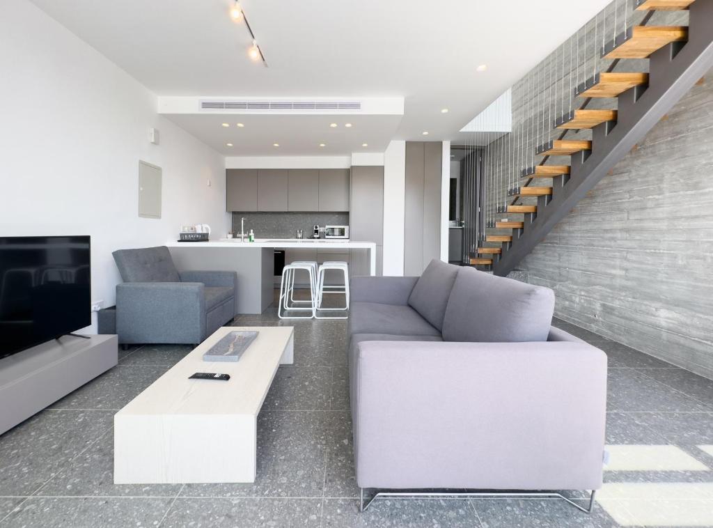 Posezení v ubytování Sunset Park Villas
