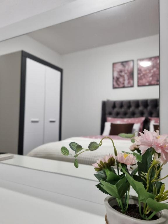 Postel nebo postele na pokoji v ubytování Bed & Breakfast Sjaj