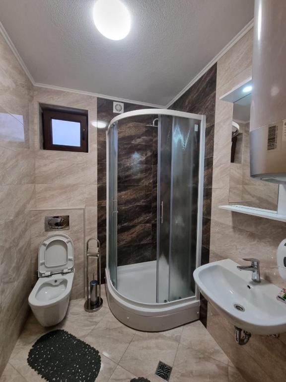 Koupelna v ubytování Bed & Breakfast Sjaj