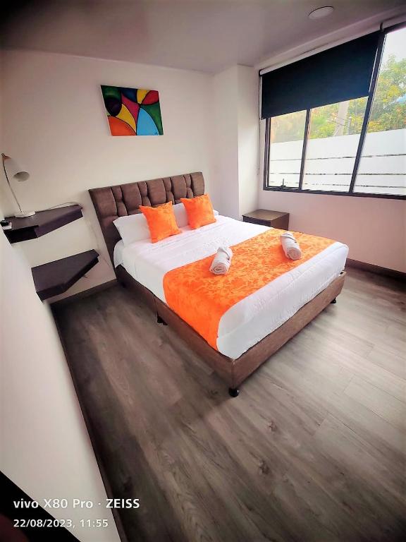 Postel nebo postele na pokoji v ubytování Hotel Kristal Ferial