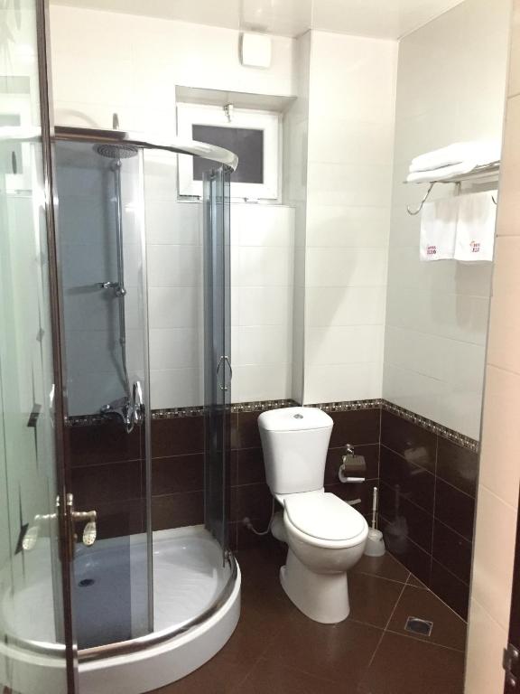 Koupelna v ubytování Hotel Elio