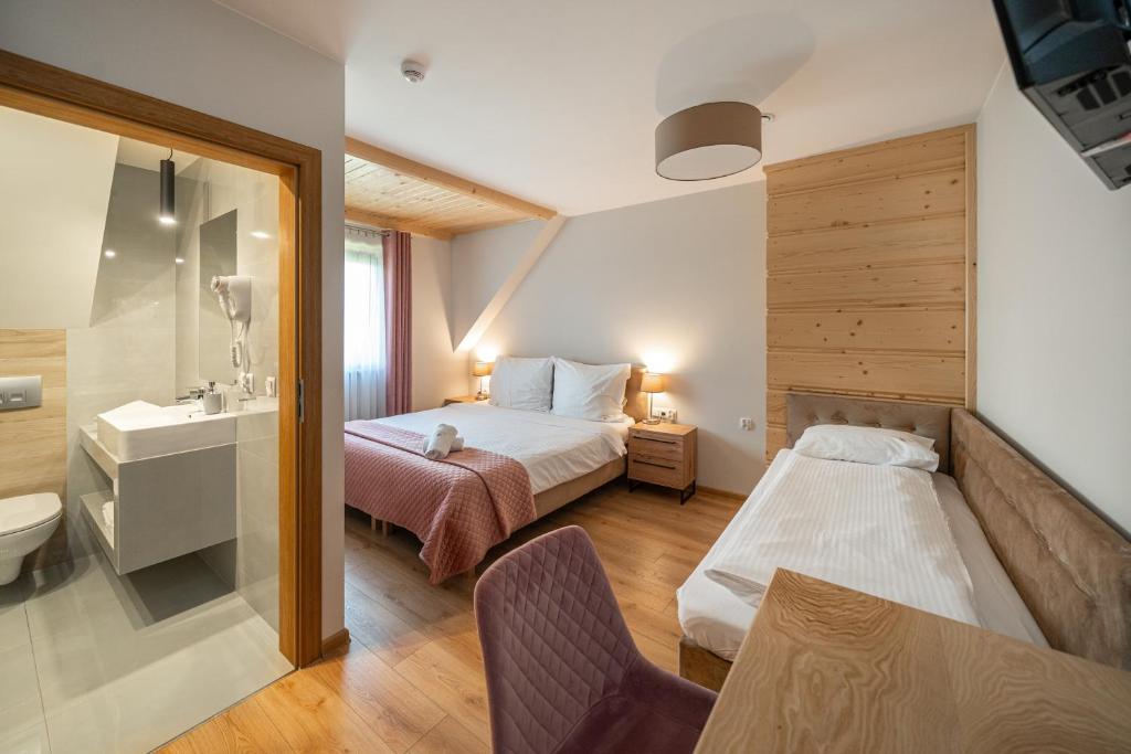 Noclegi Na Brzegu - Chambre Familiale Avec Salle De Bains Privative