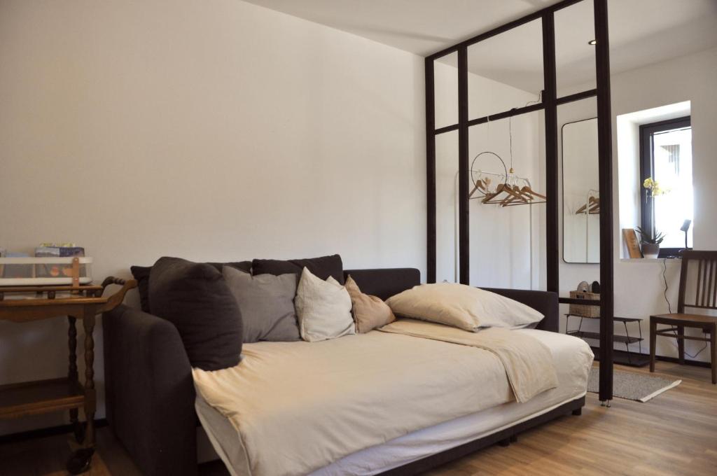 Postel nebo postele na pokoji v ubytování Ferienwohnung Natters - Your vacation base