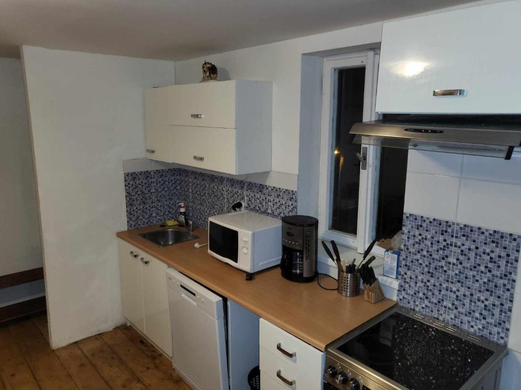 Kuchyň nebo kuchyňský kout v ubytování Apartmán pod Mariánskou horou