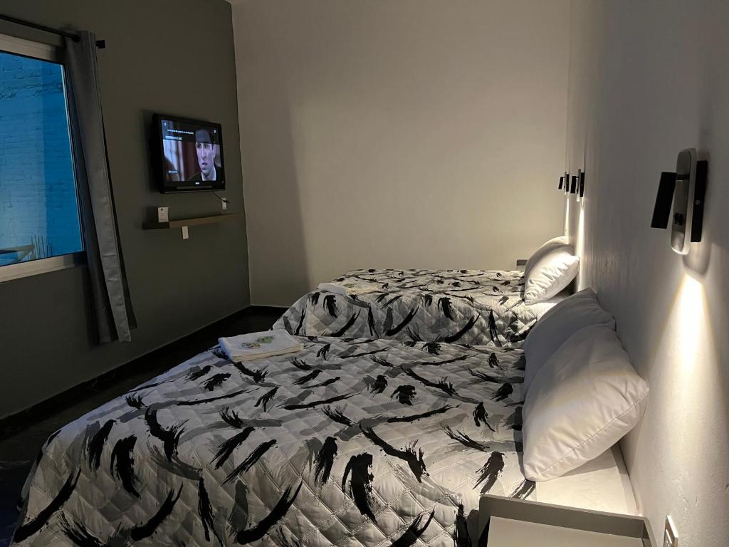 Krevet ili kreveti u jedinici u objektu Hotel Real mixteca