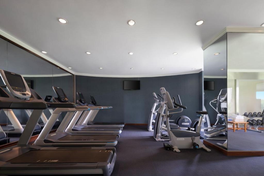 Fitness centrum a/nebo fitness zařízení v ubytování DoubleTree by Hilton Shanghai Pudong - Present welcome cookie