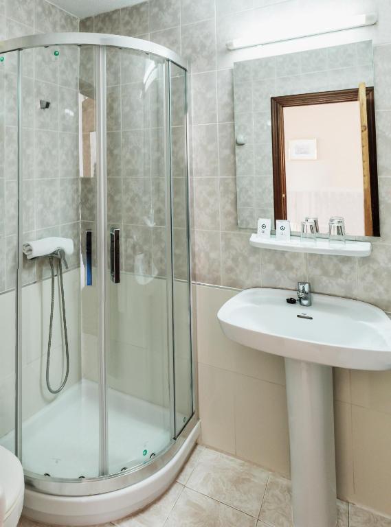 Koupelna v ubytování Hotel Camposol