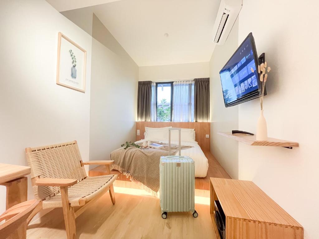 Televisyen dan/atau pusat hiburan di Sleep Box Penang