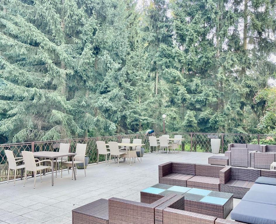 Ogród w obiekcie Penzion Kokorin Forest Villa