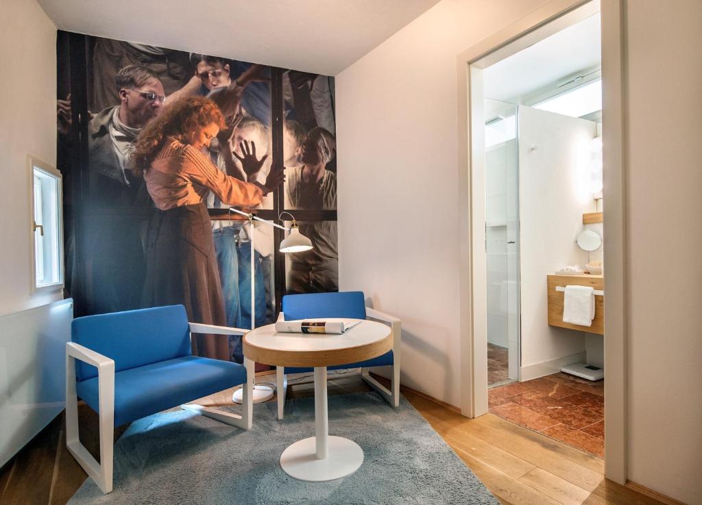 Posezení v ubytování Small Luxury Hotel Goldgasse