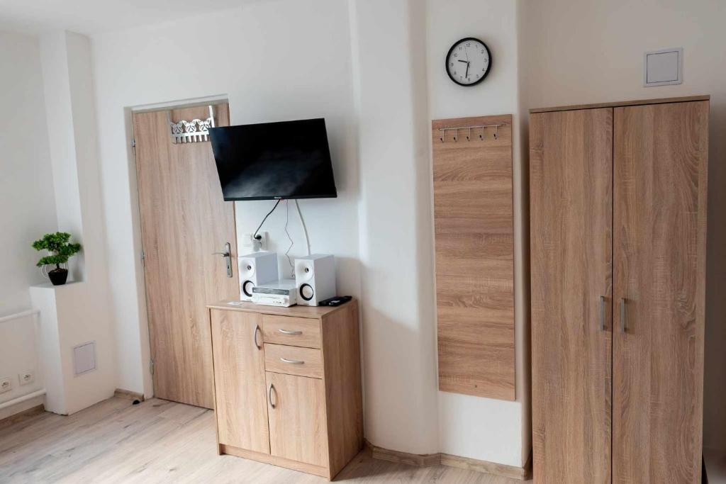 Kuchyň nebo kuchyňský kout v ubytování Apartmán LUKA