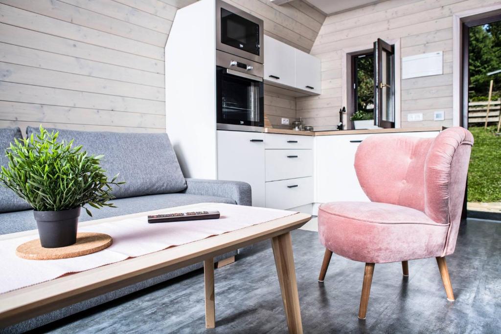Kuchyňa alebo kuchynka v ubytovaní Apartmány pod Rališkou