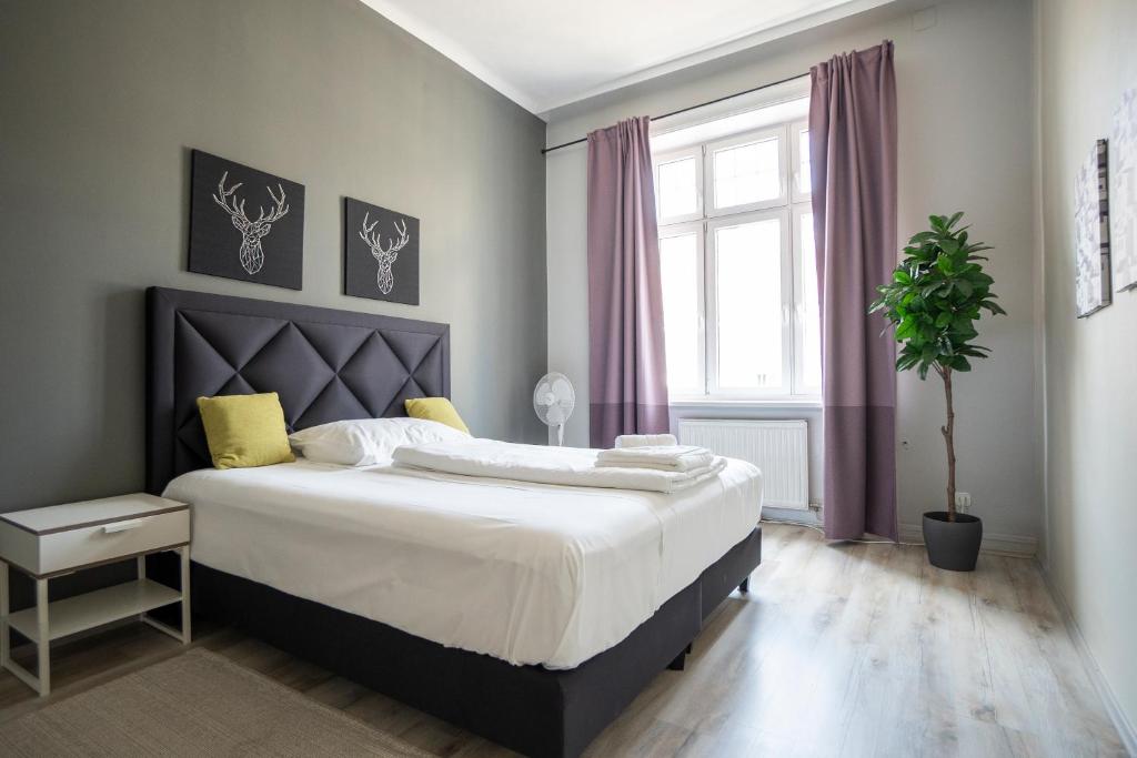 Posteľ alebo postele v izbe v ubytovaní Brand new renovated appartment near Augarten