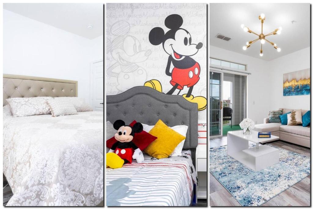 En eller flere senge i et værelse på Your Orlando home 15 min to Disney - KGG01
