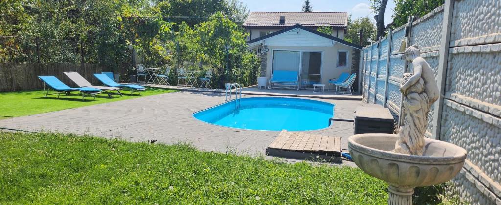 Bazén v ubytování Morii Lake Pool Villa nebo v jeho okolí