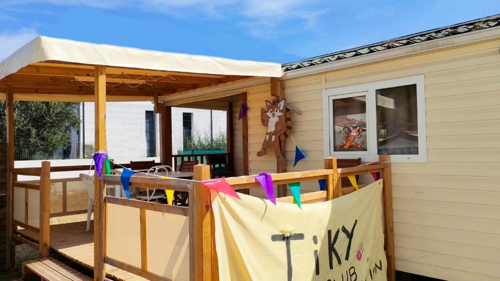 Balkón alebo terasa v ubytovaní Camping Tikayan Félix de la Bastide
