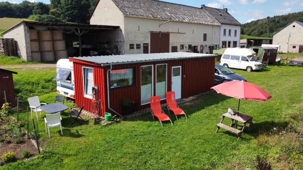 Zahrada ubytování Tiny House Anneliese Hunde okay