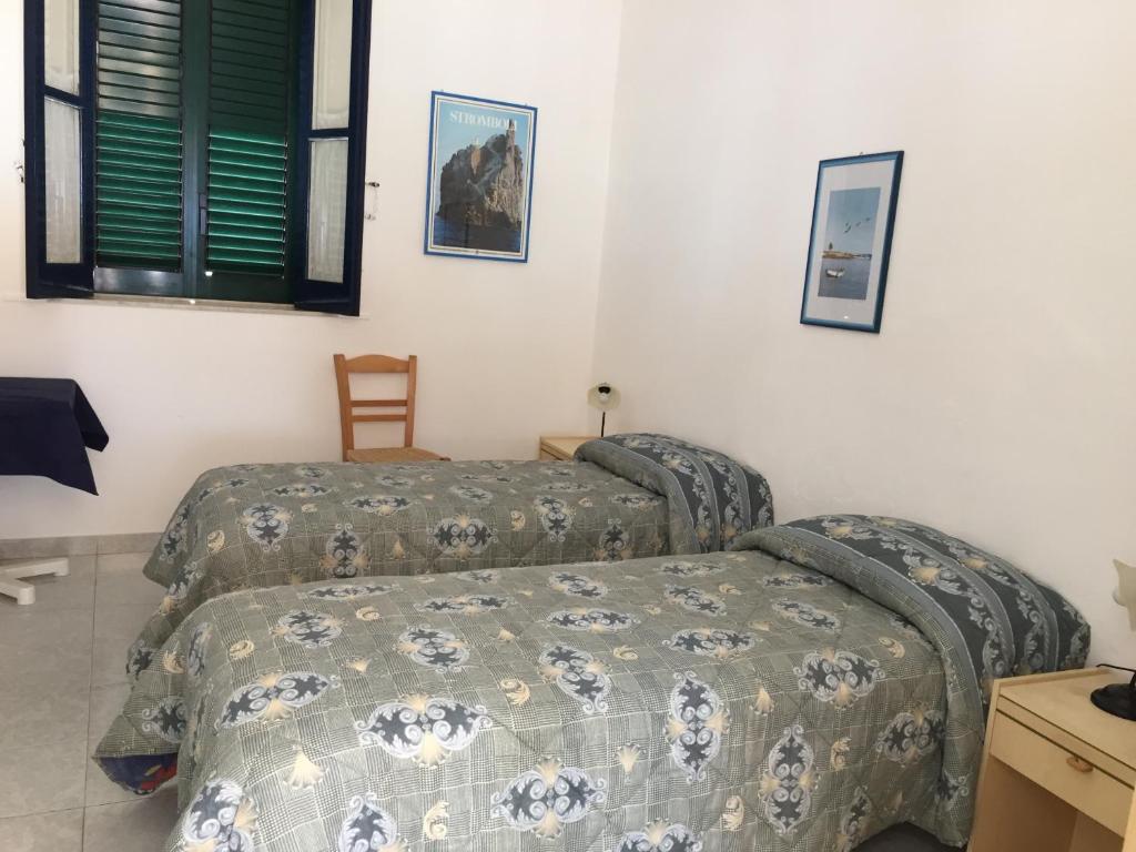 Postel nebo postele na pokoji v ubytování Pensione La Nassa