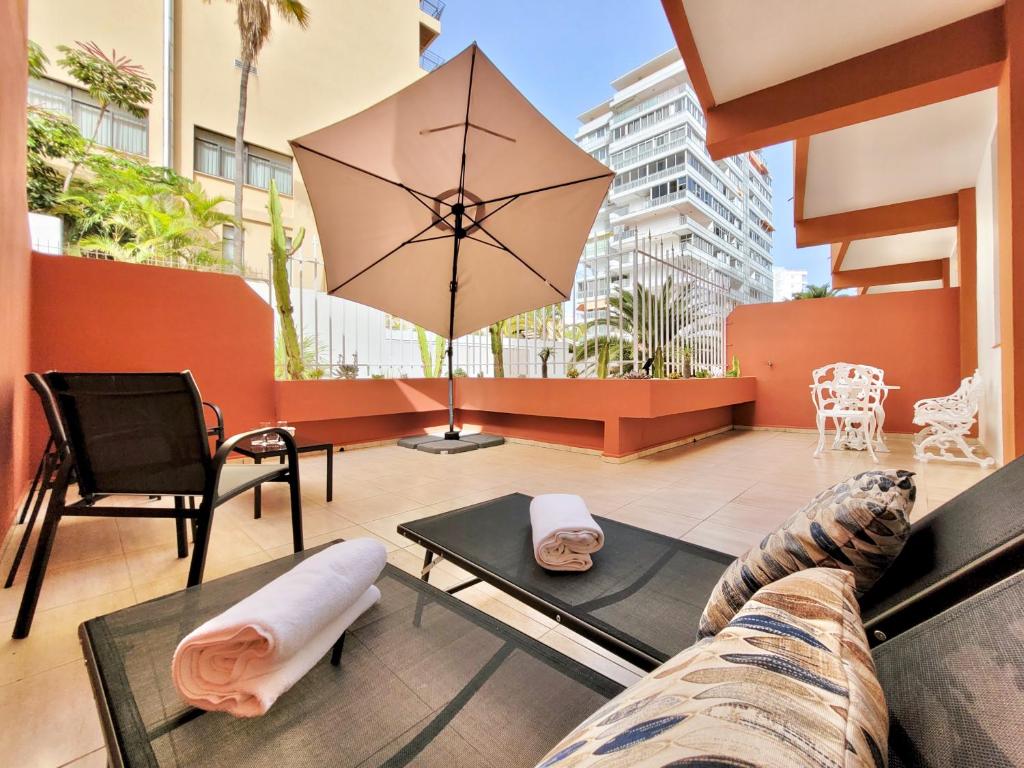 Posezení v ubytování Martiánez Downtown