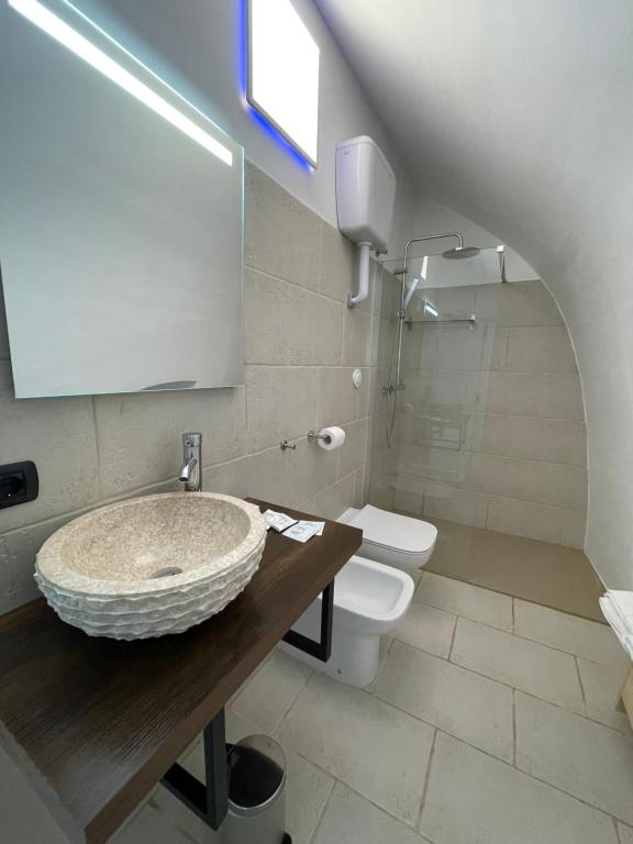 Koupelna v ubytování B&B Antiche Mura