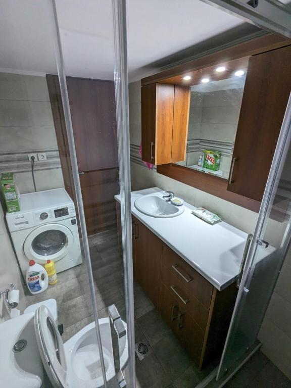 Koupelna v ubytování Sofia apartment