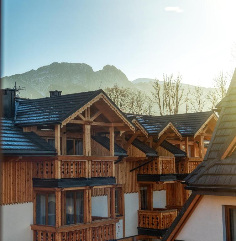 Výhľad na hory alebo výhľad na hory priamo z apartmánového hotela