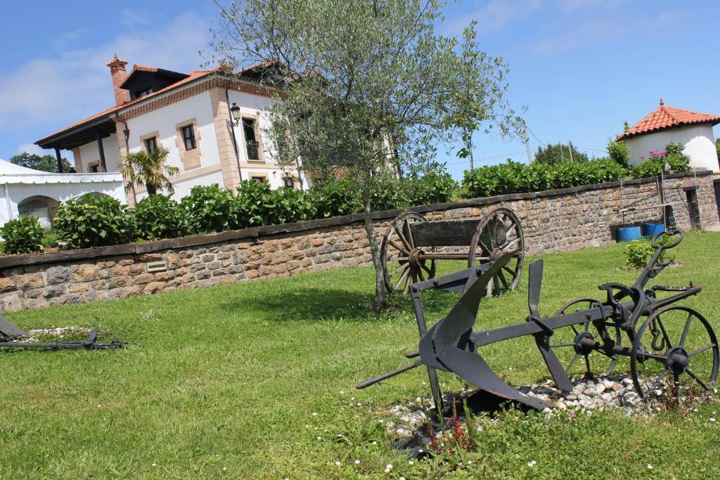 Jardín al aire libre en La Casona de la Roza